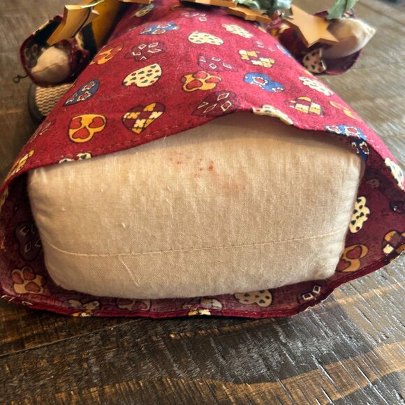 Vintage Mervyns Angel Doll With Felt Vest & Star Garland Christmas Cottage - Picture 7 of 11